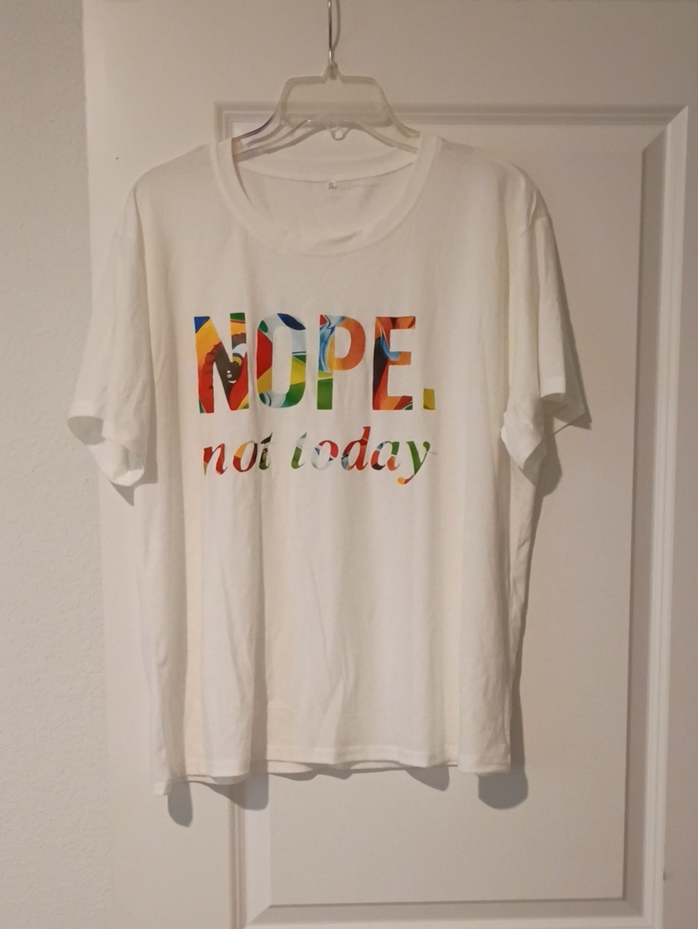 Graphic Tee "NOPE. not today" With Shades New